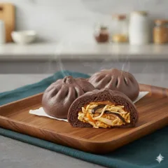 Bánh bao gà phô mai lứt