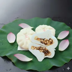 Bánh bao nấm chả chay