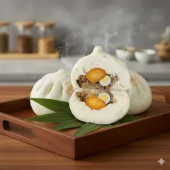 Bánh bao thịt trứng muối