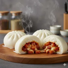 Bánh bao xá xíu phô mai